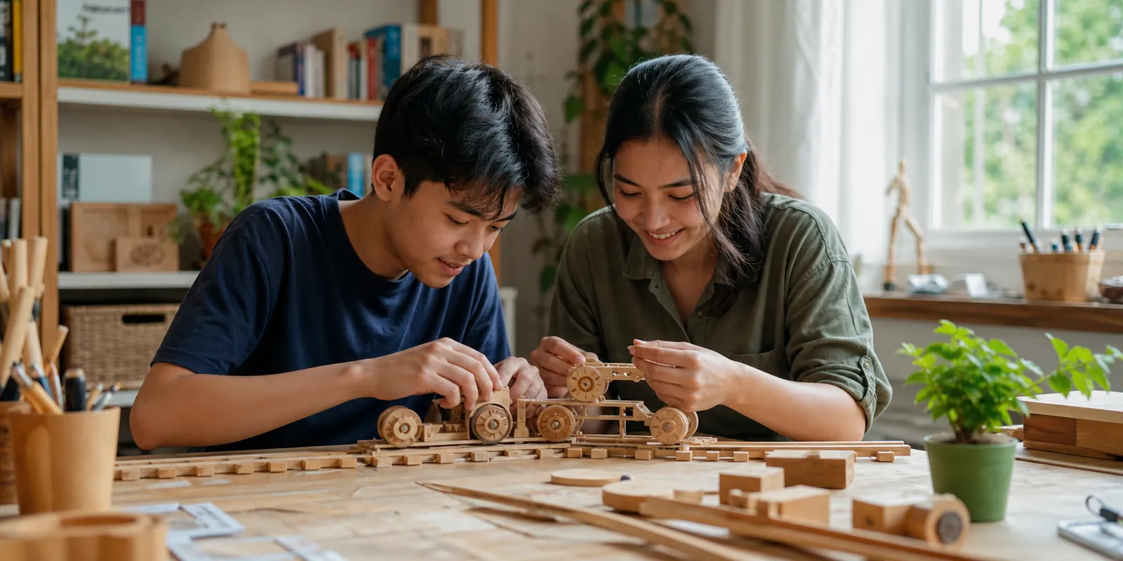 Ilustrasi kegiatan homeschooling Madiun dengan pendampingan belajar personal