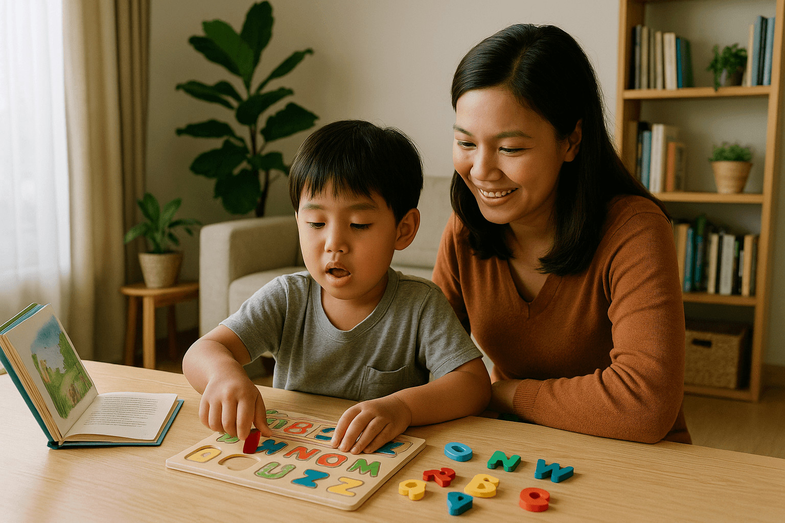 belajar huruf dan angka anak TK di homeschooling