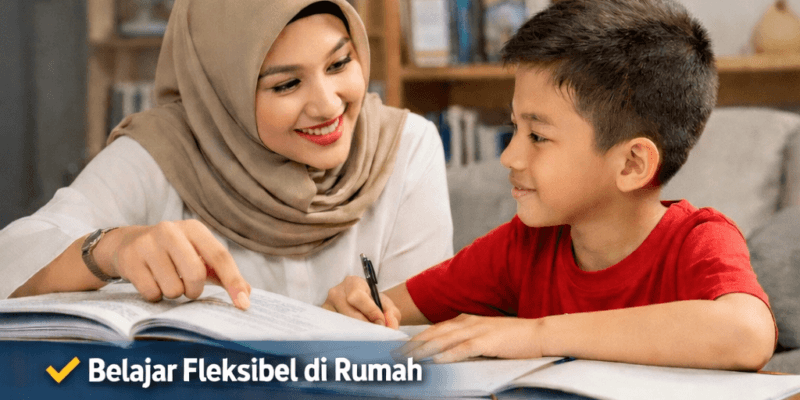 Homeschooling Sriwijaya Edu di Samarinda dengan guru datang ke rumah, anak belajar bersama tutor secara fleksibel dengan sistem home visit