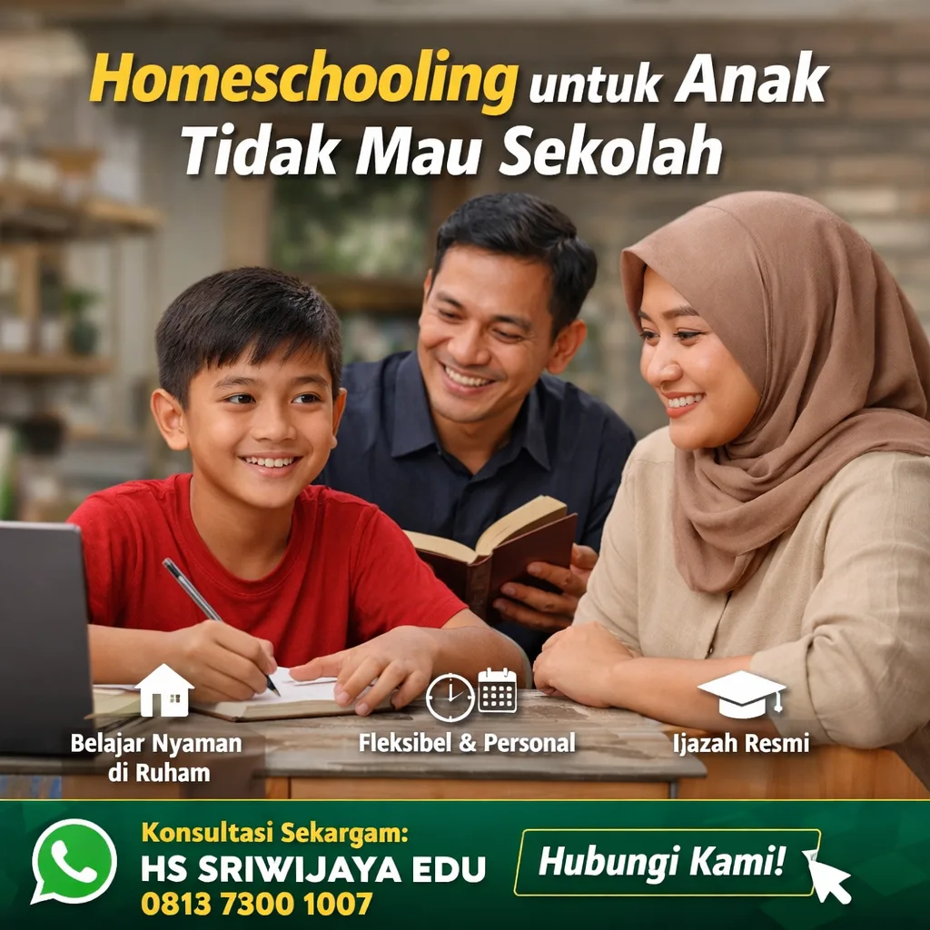 homeschooling untuk anak tidak mau sekolah