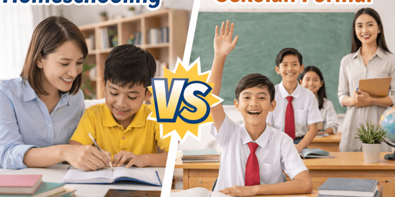 homeschooling vs sekolah formal
