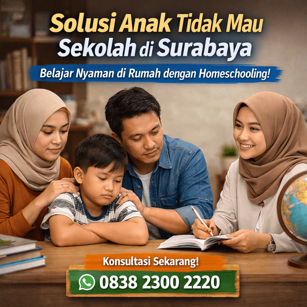 solusi anak tidak mau sekolah di Surabaya