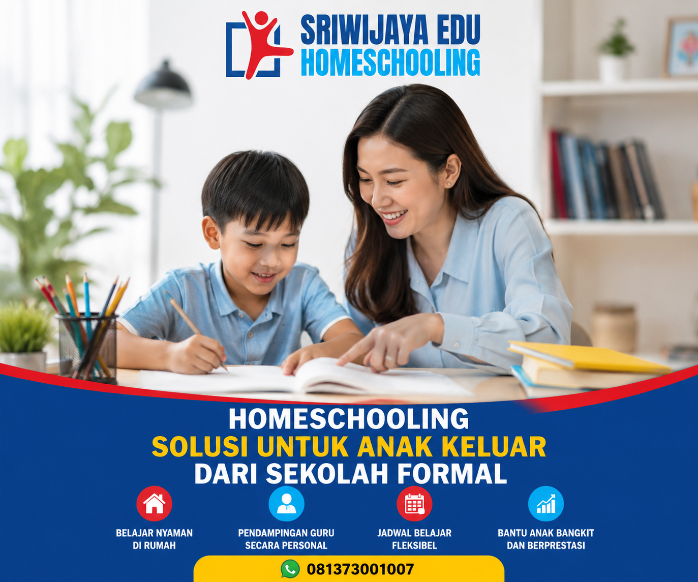 Homeschooling Jakarta Selatan solusi pendidikan bagi siswa yang dikeluarkan dari sekolah formal dengan guru datang ke rumah dan jadwal fleksibel