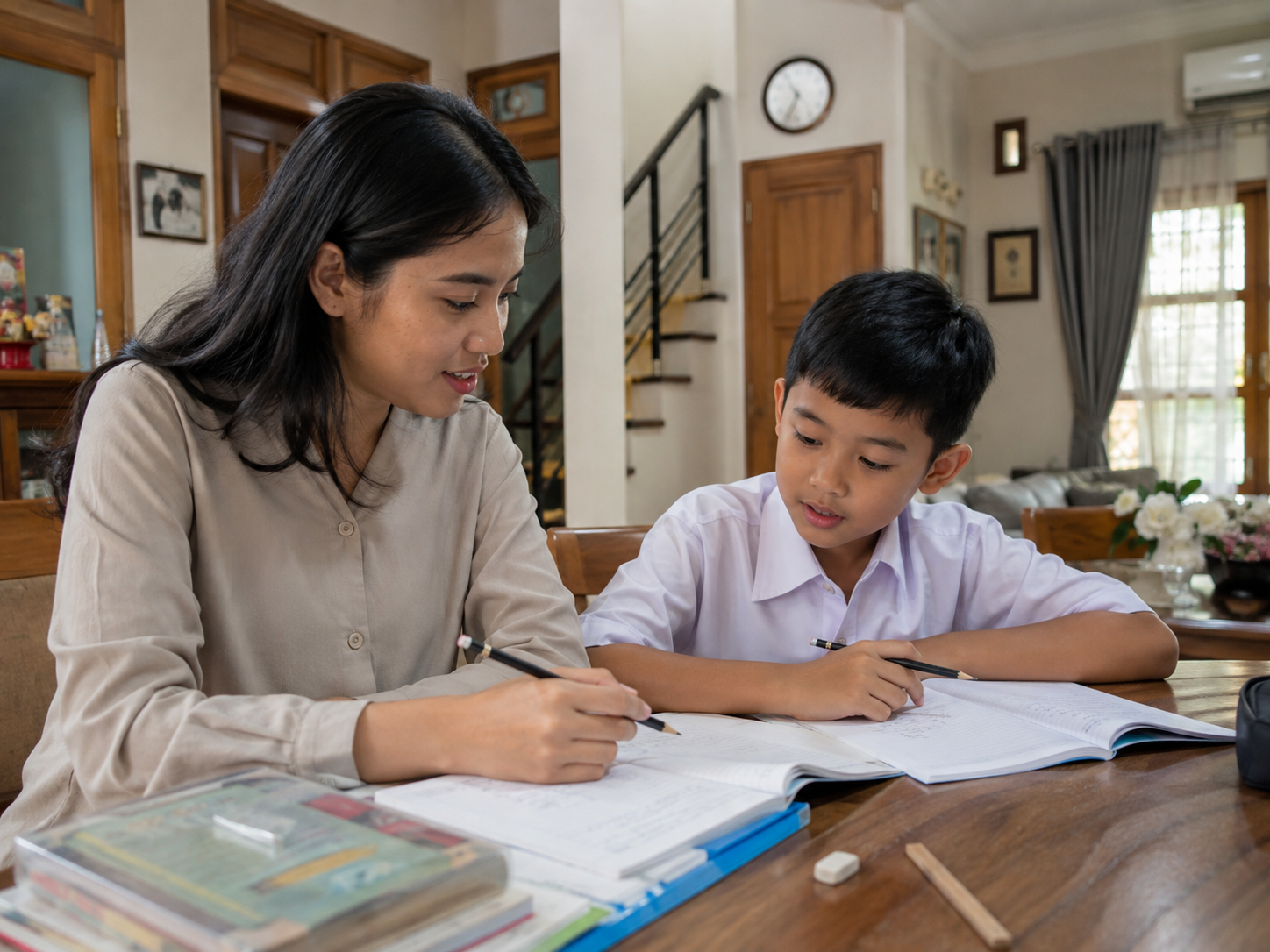 Homeschooling Dukuh Pakis Surabaya Kegiatan belajar homeschooling Dukuh Pakis Surabaya bersama guru HS Sriwijaya Edu