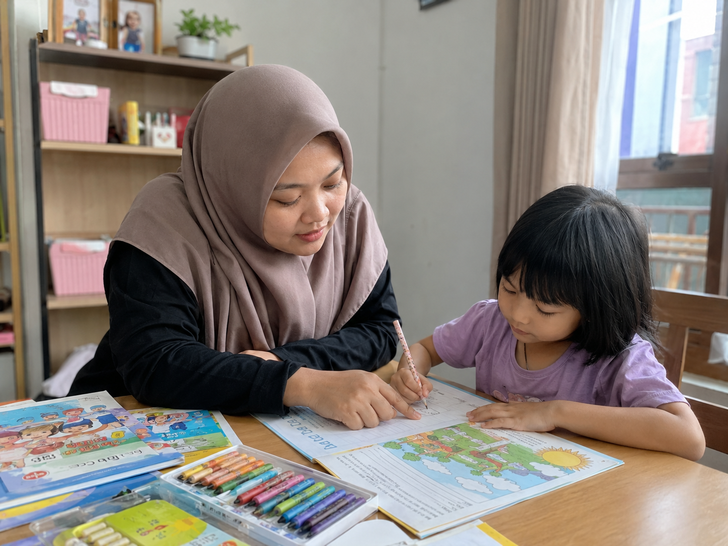 Kegiatan literasi dan seni homeschooling Balikpapan Timur di Manggar
