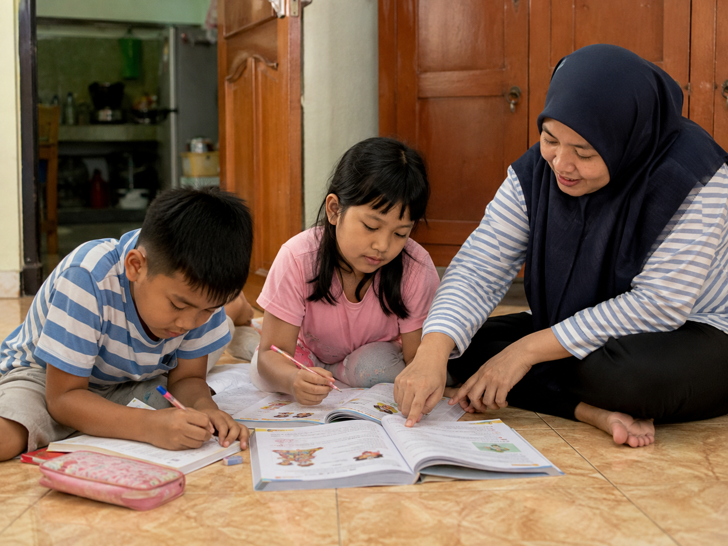 Kegiatan homeschooling Pabean Cantikan Surabaya bersama guru HS Sriwijaya Edu